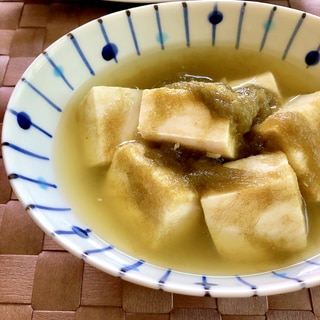 豆腐ととろろ昆布のだし煮○糖質オフ・ダイエット